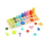 TOOKY TOY Układanka Nauka Liczenia Kształtów Kolorów Montessori 71 el. w sklepie internetowym fifishop