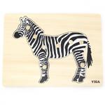 VIGA Drewniane Puzzle Montessori Zebra z Pinezkami w sklepie internetowym fifishop