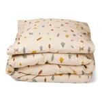 nuuroo - pościel z bawełny organicznej Bera Baby bed linen Train - poszewki 70 x 100 / 40 x 45 cm w sklepie internetowym fifishop