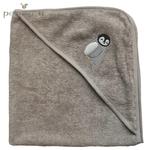 Petú Petú - ręcznik z kapturem z chłonnej frotty bawełnianej 100 x 100 cm Penguin w sklepie internetowym fifishop