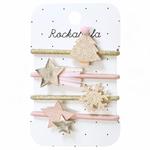 Rockahula Kids - 4 gumki do włosów Frosted Shimmer Xmas Tree w sklepie internetowym fifishop