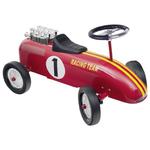 Jeździk metalowy - czerwona wyścigówka retro w sklepie internetowym fifishop