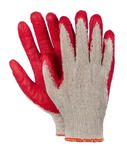 Wytrzymałe rękawice czerwone "Wampirki" z bawełną i lateksem: niezawodna ochrona w sklepie internetowym TM Progress