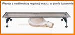 Odpływ liniowy PROFILINE WDO-600-BR-0001 WINKIEL DESIGN 60 cm odwodnienie z regulacją rusztu w sklepie internetowym EGO-STYLE 