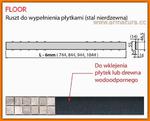 Ruszt FLOOR-300 AlcaPlast do odpływu liniowego 30 cm w sklepie internetowym EGO-STYLE 