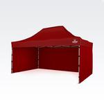 Namiot imprezowy 3x4,5m - plus 3 ściany - Czerwony w sklepie internetowym Brimo.pl