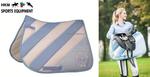 Pad HORSE&LIFESTYLE - HKM - baby blue/white w sklepie internetowym Konik.com.pl