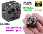 Mini Kamera (dzień-noc), Nagrywająca Obraz FULL HD i Dźwięk + Ap. Foto + Detekcja Ruchu + Akcesoria. w sklepie internetowym 24a-z.pl