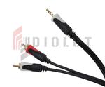 Kabel 3.5 wtyk stereo - 2RCA audio 5.0m Cabletech Basic Edition w sklepie internetowym diolut.pl