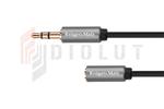 Kabel jack 3.5 wtyk stereo - 3.5 gniazdo stereo 1m Kruger&Matz Basic w sklepie internetowym diolut.pl