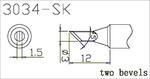 Grot Q305-SK ostrze 3mm z czujnikiem temperatury do QUICK303D w sklepie internetowym diolut.pl