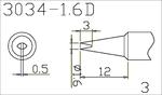 Grot Q305-1,6D dłuto 1,6mm z czujnikiem temperatury do QUICK303D w sklepie internetowym diolut.pl