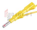 PP450-Y przewód pom. 2x banan bezp.4mm 1m, 19A II 600V w sklepie internetowym diolut.pl