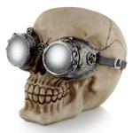 Czaszka w Stalowych Goglach - figurka w stylu steampunk w sklepie internetowym LunaMarket.pl