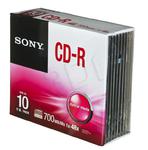 CD-R SONY 700MB 48X SLIM 10SZT 10CDQ80SS w sklepie internetowym eMarkt.pl