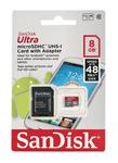 SANDISK microSDHC 8GB ULTRA 48MB / s Class 10 + Adapter SD + Memory Zone Android App w sklepie internetowym eMarkt.pl