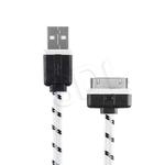 EXC KABEL KOMPATYBILNY Z IPHONE 3 / 3GS / 4 / 4S / IPAD 1 2 3 / IPOD TOUCH 1 2 3 4 / IPOD NANO 1 2 3 4 5 6 SLIM 1.5 METRA BIA w sklepie internetowym eMarkt.pl