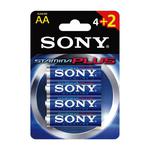 BATERIE ALKALICZNE SONY AM3B4X2D LR6 AA 4SZT + 2 SZT BLISTER w sklepie internetowym eMarkt.pl