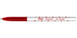 Długopis Super Fine 0,5mm Toma w gwiazdki czerwony w sklepie internetowym segato
