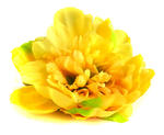 Peonia tafta główka Yellow sztuczne kwiaty jak żywe w sklepie internetowym MyFlowers.pl