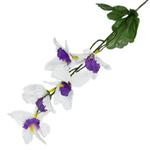 S120 Storczyk CYMBIDIUM gałązka MINI white/violet sztuczne kwiaty w sklepie internetowym MyFlowers.pl
