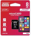 Karta pamięci 8GB microSDHC GOODRAM 60MB/s cl 10 w sklepie internetowym seabis.pl