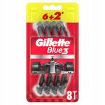 Maszynka jednorazowa do golenia Gillette BLUE3 NITRO czerwone w sklepie internetowym seabis.pl