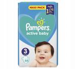Pieluszki Pampers Active Baby rozmiar 3 6-10 kg 66 szt w sklepie internetowym seabis.pl