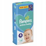 Pieluszki Pampers Active Baby rozmiar 4 9-14 kg 58 szt w sklepie internetowym seabis.pl