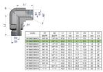 Kolanko hydrauliczne nastawne calowe BB 1/4" x 3/8" BSP z regulacją Waryński [W-5605090406] w sklepie internetowym Agrohurt