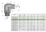 Kolanko hydrauliczne nastawne calowe BB 3/8" x 1/4" BSP z regulacją Waryński [W-5605090604] w sklepie internetowym Agrohurt