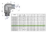 Kolanko hydrauliczne nastawne calowe BB 3/4" x 1/2" BSP z regulacją Waryński [W-5605091208] w sklepie internetowym Agrohurt