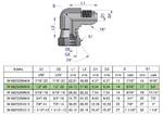 Kolanko hydrauliczne calowe AB 1/2" UNF (JIC) Waryński [W-5825250505] w sklepie internetowym Agrohurt