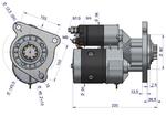 Rozrusznik z reduktorem typu Magneton MF3 MASSEY FERGUSON GLANZ [1680064M1G] w sklepie internetowym Agrohurt