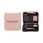 Makeup Revolution London Brow Sculpt Kit zestawy i palety do brwi 2,2 g dla kobiet Dark Brown w sklepie internetowym e-Glamour.pl