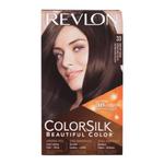 Revlon Colorsilk Beautiful Color farba do włosów Farba do włosów 59,1 ml + utleniacz 59,1 ml + odżywka 11,8 ml + rękawiczki W 33 Dark Soft Brown w sklepie internetowym e-Glamour.pl