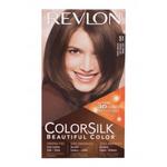 Revlon Colorsilk Beautiful Color farba do włosów Farba do włosów 59,1 ml + utleniacz 59,1 ml + odżywka 11,8 ml + rękawiczki dla kobiet 51 Light Brown w sklepie internetowym e-Glamour.pl