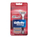 Gillette Sensor3 Red Edition maszynka do golenia Maszynka do golenia + 6 wymiennych ostrzy dla mężczyzn w sklepie internetowym e-Glamour.pl