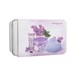 Dermacol Lilac Flower Shower Body Scrub zestaw Peeling do ciała 200 g + krem do rąk 30 ml + dekoracyjna świeczka zapachowa + metalowe opakowanie W w sklepie internetowym e-Glamour.pl