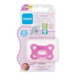 MAM Comfort 2 Silicone Pacifier 2-6m Pink smoczek 1 szt dla dzieci w sklepie internetowym e-Glamour.pl