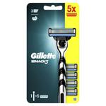 Gillette Mach3 maszynka do golenia maszynka do golenia 1 sztuka + wymienne głowice 4 sztuki dla mężczyzn w sklepie internetowym e-Glamour.pl