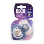 LOVI Night & Day Dynamic Soother Boy 0-3m smoczek 2 szt dla dzieci w sklepie internetowym e-Glamour.pl