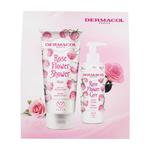 Dermacol Rose Flower zestaw krem pod prysznic Rose Flower Shower 200 ml + krem do rąk Rose Flower Care 150 ml dla kobiet w sklepie internetowym e-Glamour.pl