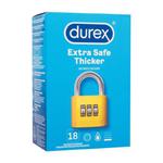 Durex Extra Safe Thicker prezerwatywy Uszkodzone pudełko prezerwatywy 18 szt. dla mężczyzn w sklepie internetowym e-Glamour.pl