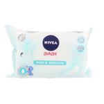 Nivea Baby Pure & Sensitive chusteczki oczyszczające 63 szt dla dzieci w sklepie internetowym e-Glamour.pl