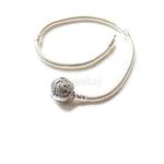 Baza bransoletki do charmsów srebrna bransoletka zapięcie Róża typ Pandora oksyda w sklepie internetowym Sowikoj.pl