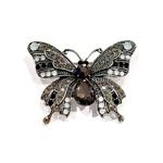 Motylek Czarny motyl broszka z cyrkoniami w sklepie internetowym Sowikoj.pl