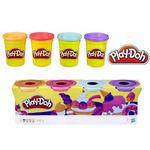 CIASTOLINA PLAY-DOH 4 TUBY RÓŻNE KOLORY HASBRO E4869 w sklepie internetowym Imperiumzabawek.pl