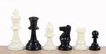 Figury szachowe Staunton nr 4, białe/czarne (król 78 mm) - szachy plastikowe w sklepie internetowym Imperiumzabawek.pl