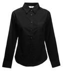Koszula damska Fit L/S Poplin Shirt Czarna L w sklepie internetowym Owocowy.sklep.pl